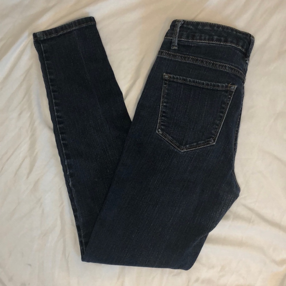 Adrienne Vittadini Dark Wash Skinny Jeans